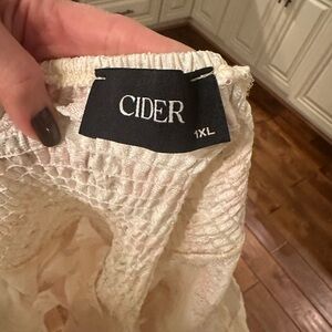 Cider 1XL Ivory Mini‎ Dress